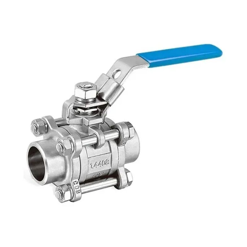 Valve à billes en acier inoxydable de 3pc