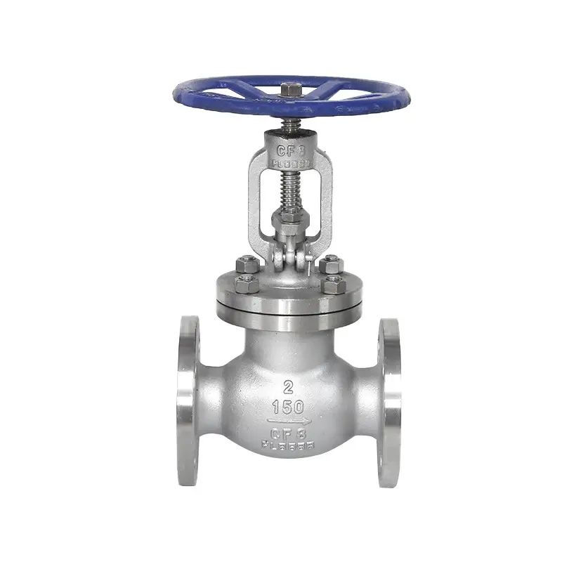 Valve de globe à bride ANSI en acier inoxydable avec roue à main