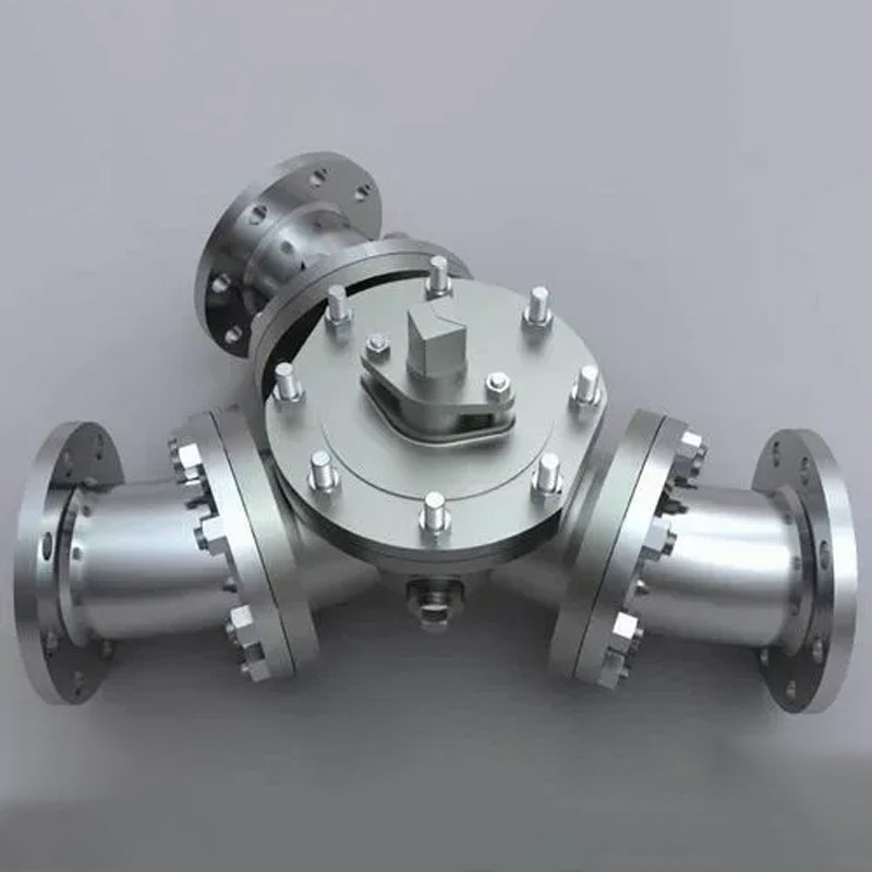 Y-Type Stainless steel PN16 three way ball valve