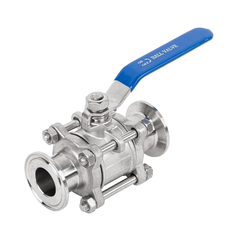 Hygienic Ball Valves Clamped 3 PCS Ball Valve