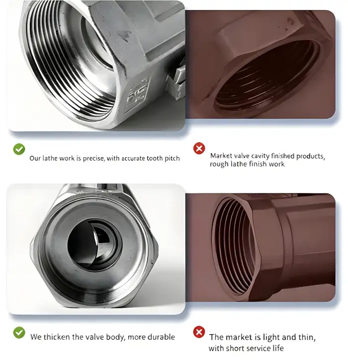 stainless steel one piece ball valve